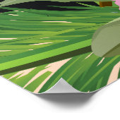 Poster van de strandvakantie met Tamarindo Costa R (Hoek)