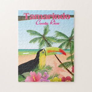 Poster van de strandvakantie met Tamarindo Costa R Legpuzzel