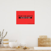 Poster van de strijd voor gerechtigheid (Keuken)