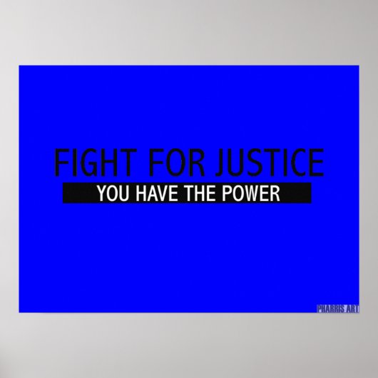 Poster van de strijd voor gerechtigheid (Voorkant)