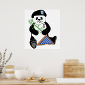 Poster van de strijdkrachten Dag Panda (Keuken)