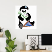 Poster van de strijdkrachten Dag Panda (Thuiskantoor)