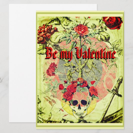 Poster van de Struik van Rozen Feestdagenkaart (Voorkant / Achterkant)