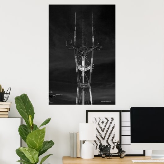Poster van de Sutro Tower (Thuiskantoor)