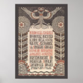 Poster van de tentoonstelling van Bilibin (Voorkant)