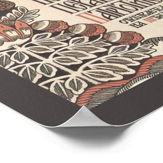 Poster van de tentoonstelling van Bilibin (Hoek)