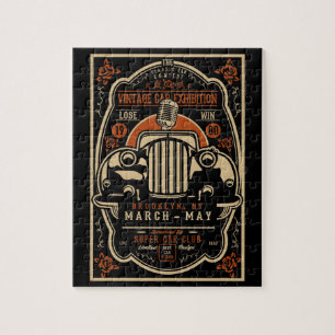 Poster van de tentoonstelling van Vintage Car Legpuzzel