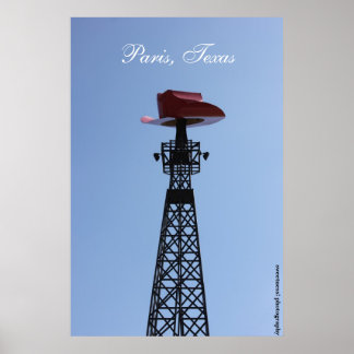 Poster van de Texas Eiffel Tower