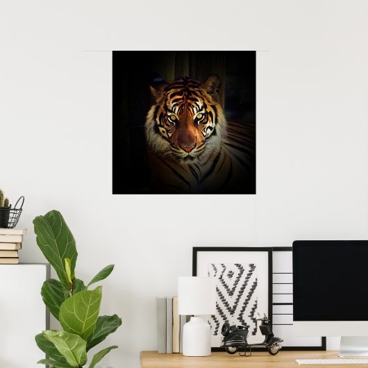 Poster van de tijger - Prints van de Wilde Life (Thuiskantoor)