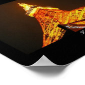 Poster van de Tower van Tokyo in Japan (Hoek)