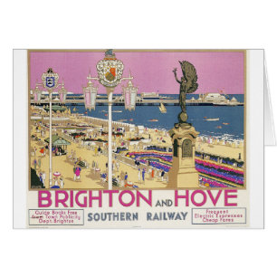 Poster van de  trein Brighton en Hove