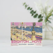 Poster van de  trein Brighton en Hove Briefkaart (Staand voorkant)