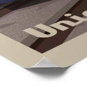 Poster van de treinstation van de Unie (Hoek)