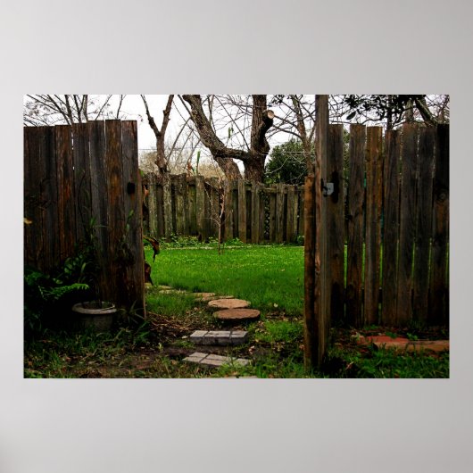 Poster van de tuinmuur (Voorkant)