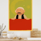 Poster van de Turkse banner (Keuken)