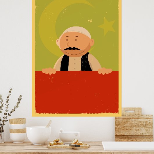 Poster van de Turkse banner (Keuken)