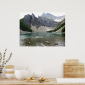 Poster van de Uitzicht van Moutain en Lake (Keuken)