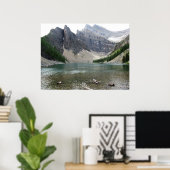 Poster van de Uitzicht van Moutain en Lake (Thuiskantoor)