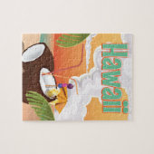 Poster van de vakantie op het strand van Hawaii Legpuzzel (Horizontaal)