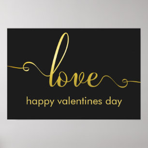 Poster van de Valentijnsdag van de "liefde" het