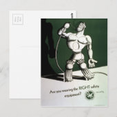  Poster van de veiligheidsuitrusting uit de Tweede Briefkaart (Voorkant / Achterkant)