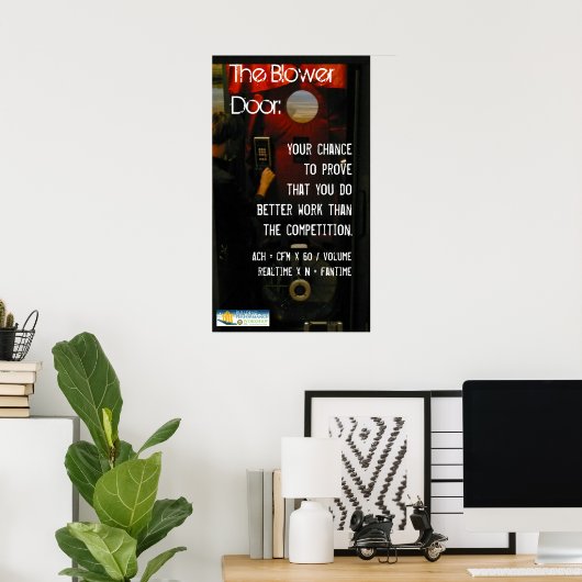 Poster van de ventilator (Thuiskantoor)