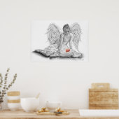 Poster van de verboden Angel Ballerina (Keuken)