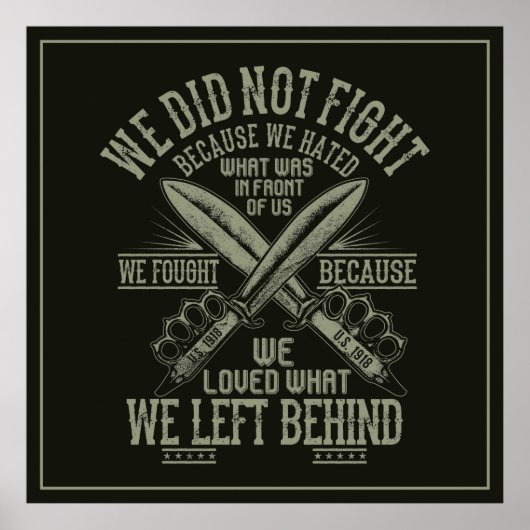 Poster van de Veteranoorlog (Voorkant)