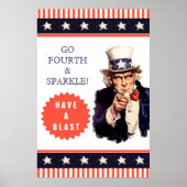 Poster van de vierde partij van juli (Voorkant)