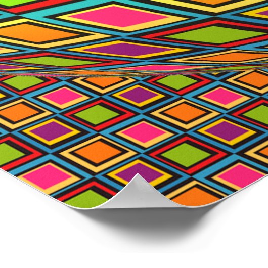 Poster van de visuele variëteit op-art (Hoek)