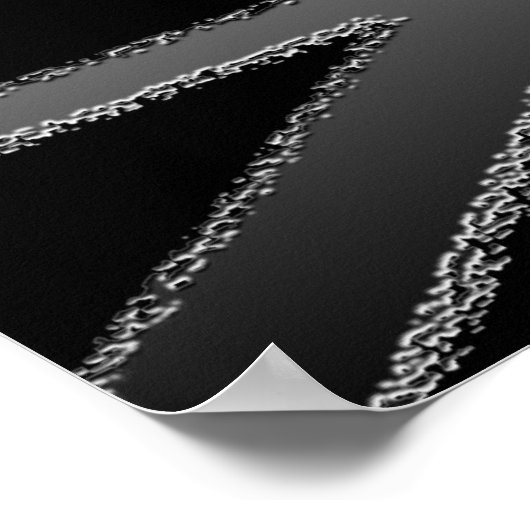 Poster van de vlag van Black en Silver Grey Union (Hoek)