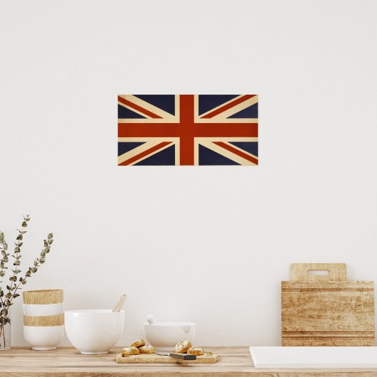 Poster van de vlag van de Britse Unie (Keuken)