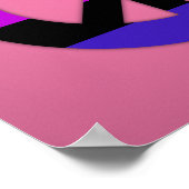 Poster van de vlag van Genderfluidity Pride (Hoek)