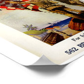 Poster van de vlag van het zeegebied (Hoek)