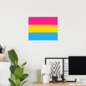 Poster van de vlag van Pansexuality (Thuiskantoor)
