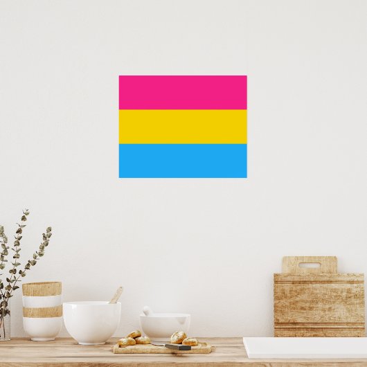 Poster van de vlag van Pansexuality (Keuken)