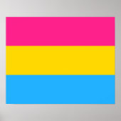 Poster van de vlag van Pansexuality (Voorkant)