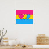 Poster van de vlag van Pansexuality (Keuken)