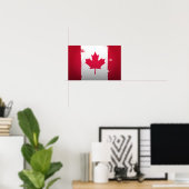 Poster van de vlag van Urban Canada (Thuiskantoor)