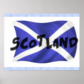 Poster van de vlag van Wavy Scotland (Voorkant)