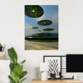 Poster van de vliegende zeevloot (Thuiskantoor)