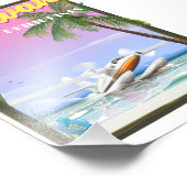 Poster van de vlucht van Palawan Filipijnen (Hoek)