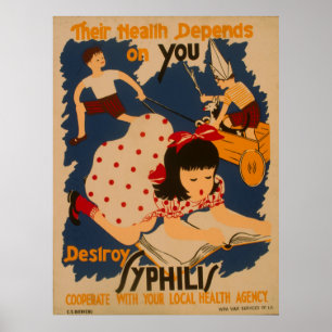  Poster van de Volksgezondheid van WPA