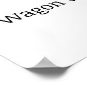 poster van de vrije zone "Wagon Wheel" (Hoek)