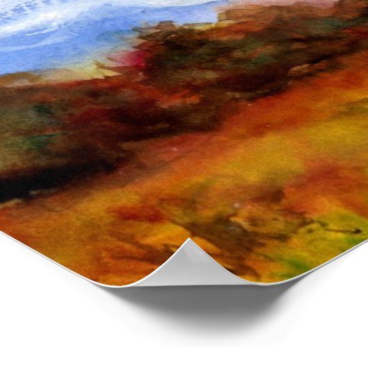 Poster van de vuurtoren van Cape Pogue - Martha's  (Hoek)