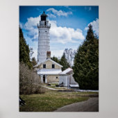 Poster van de vuurtoren van het Deurland (Voorkant)