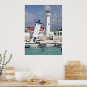 Poster van de vuurtoren van Puerto Morelos (Keuken)
