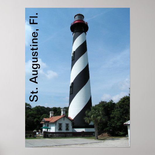 Poster van de vuurtoren van Sint Augustine (Voorkant)