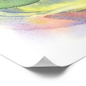 Poster van de waterverf van watermeloenen (Hoek)