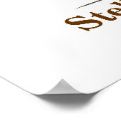 Poster van de Weddenschap - Natural Brown (Hoek)